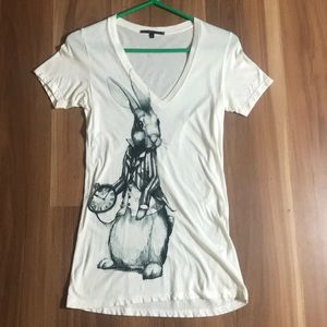 Truly Madly Deeply White Rabbit Tee